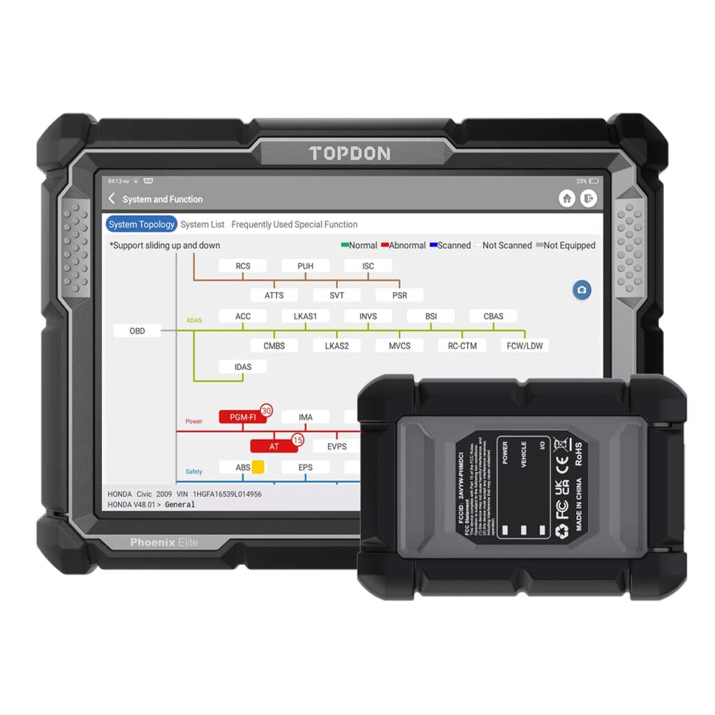 topdon phoenix elite diagnostic device - product photo